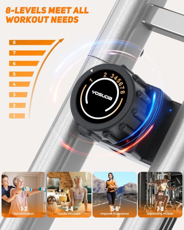 YOSUDA Folding Exercise Bike - Foldable Stationary Bike for ...