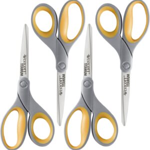 Westcott 8-Inch Titanium Bonded Scissors, Soft Handle, Strai...