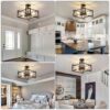 ZGLAOJT 4-Lights Close to Ceiling Light，Black Light Fixture ...