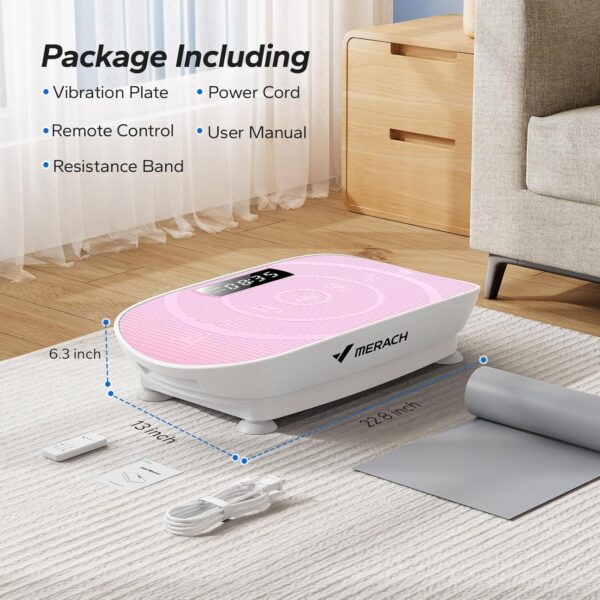 MERACH Vibration Plate Exercise Machine, Whole Body Workout ...