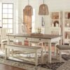 Signature Design by Ashley Bolanburg Farmhouse Dining Table ...