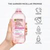 Garnier Micellar Water with Rose Water and Glycerin, Hydrati...