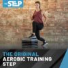 The Step Adjustable High Step Aerobic Platform with 4 Risers...