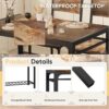 Shahoo Kitchen Table and 2 Chairs for 4 with Bench, 4 Piece ...