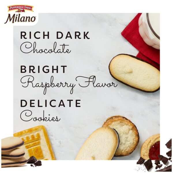 Pepperidge Farm Milano Cookies, Raspberry Chocolate, 7 oz. B...