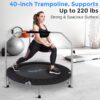 SereneLife 36/40" Foldable Mini Trampoline - Compact Fitness...