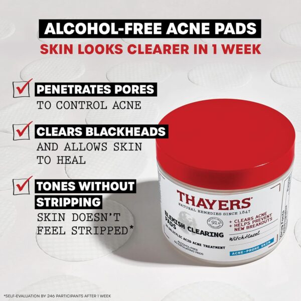 Thayers Blemish Clearing Acne Pads, Salicylic Acid Acne Trea...