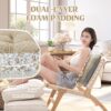 puredown® Chair Cushions for Dining Chairs, Tufted Memory Fo...