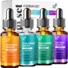 Vitamin C Serum Skin Care 4-Piece Set: Includes Retinol, Hya...
