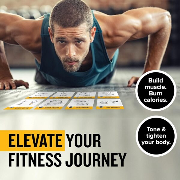 NewMe Fitness Bodyweight Workout Cards, Instructional Fitnes...