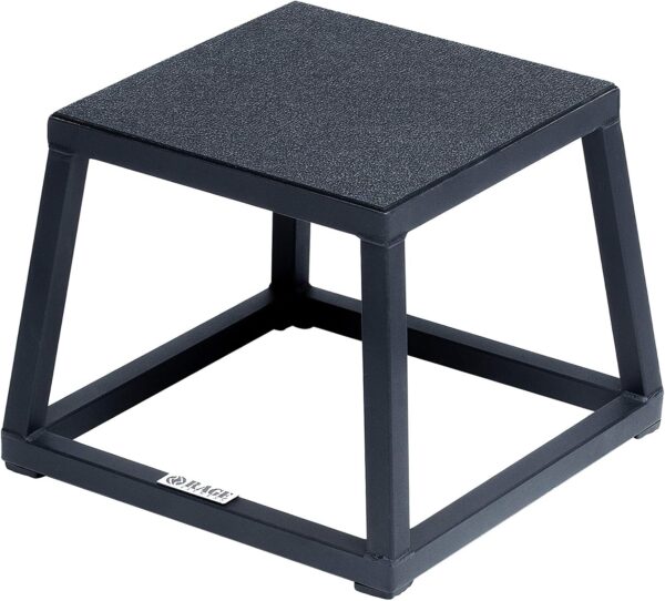 Rage Fitness Steel Plyo Box 12-18-24 Inch High Anti-Slip Pre...