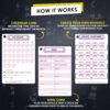 Pilates Ring Workout Cards -58 Exercise ring Card with Pilat...