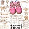 Rozecollin Shoe Charms for Sambas Socks Safety Pin Brooch,72...