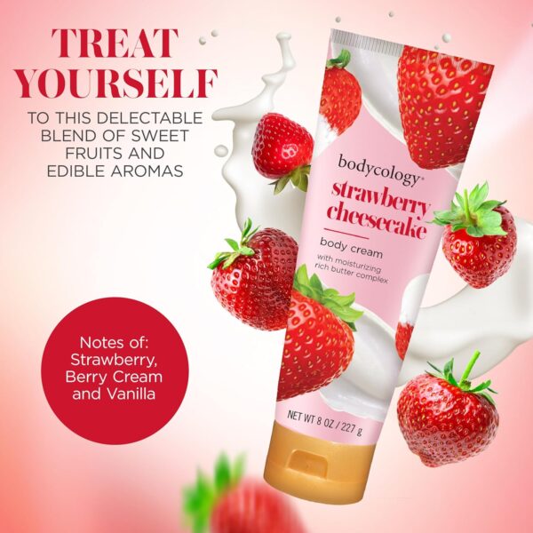 Bodycology Shea Butter Body Cream, Strawberry Cheesecake, 8 ...