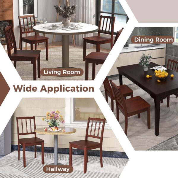 Giantex Farmhouse Dining Chairs Set of 2, Modern Kitchen Cha...