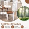 Giantex Dining Room Chairs Set of 2 White, Wooden Farmhouse ...