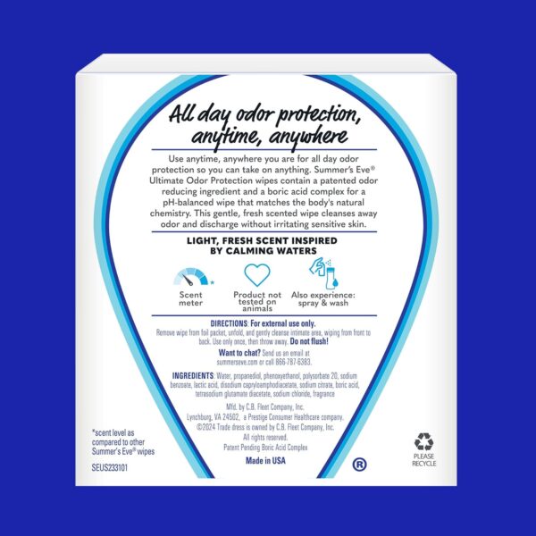 Summer's Eve, Ultimate Odor Control, Daily Feminine Wipes wi...