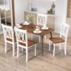 Giantex Dining Room Chairs Set of 2 White, Wooden Farmhouse ...