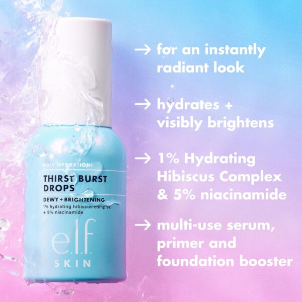 e.l.f. SKIN Holy Hydration! Thirst Burst Drops, Serum For A ...