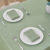 Rectangle Tablecloth Linen Textured Waterproof & Stain Resis...