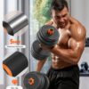 FEIERDUN Adjustable Dumbbells, 20/30/40/45/70/90lbs Free Wei...