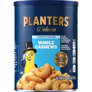 PLANTERS Deluxe Lightly Salted Cashews, Party Snacks, Plant-...