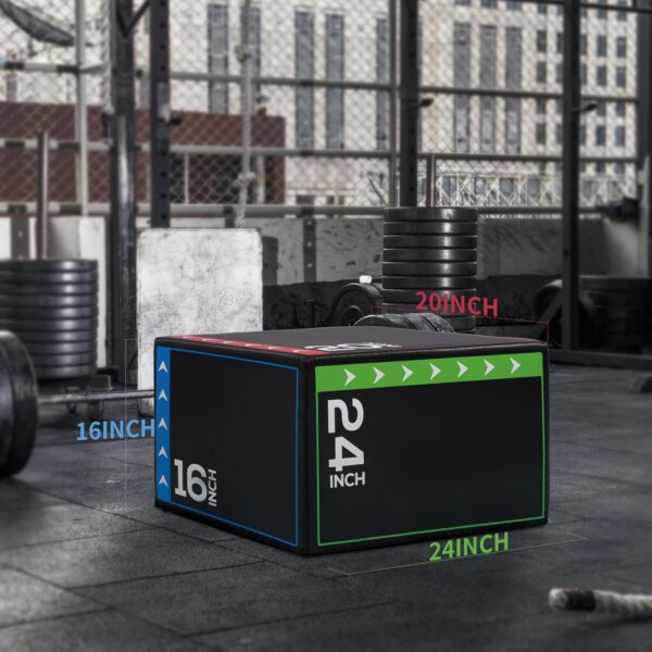 BalanceFrom Foam Plyo Jumping Exercise Box for Home Gym, Mul...