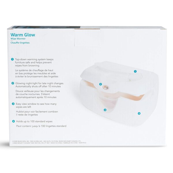 Munchkin Warm Glow Baby Wipe Warmer, White