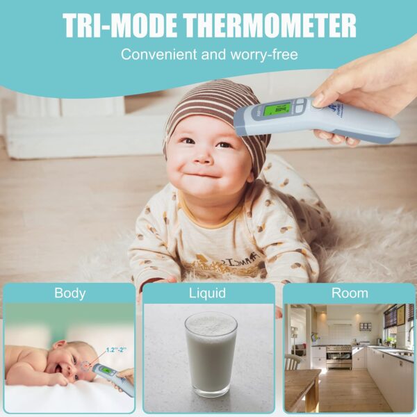 Amplim Medical Grade Forehead Thermometer for Adults, Kids, ...