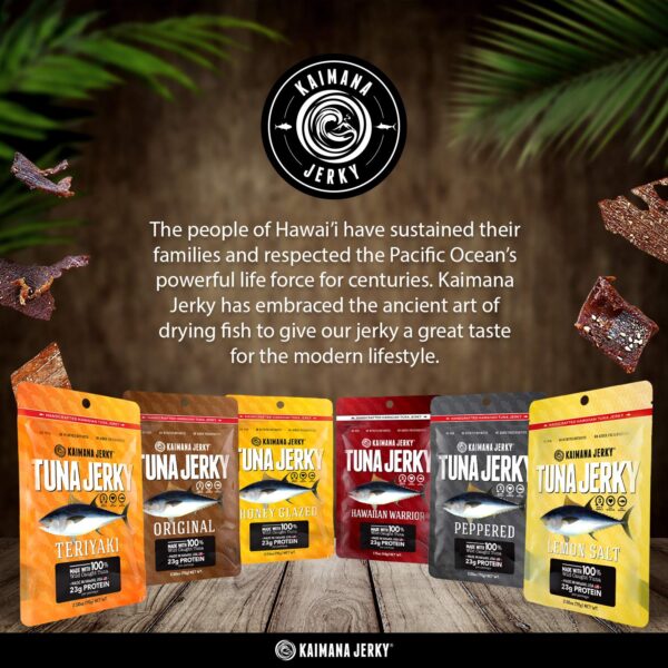 Kaimana Jerky Ahi Tuna Sampler Bundle - All Natural & Wild C...