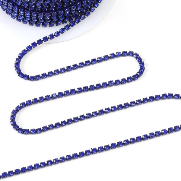 10 Yards 2 MM Rhinestone Chain Trim Crystal Rhinestone Close...