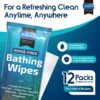 Inspire Thick Rinse Free Body Wipes, Extra Large Washcloths ...