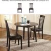Signature Design by Ashley Hammis Round Dining Room Drop Lea...