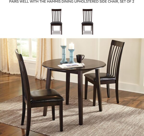 Signature Design by Ashley Hammis Round Dining Room Drop Lea...