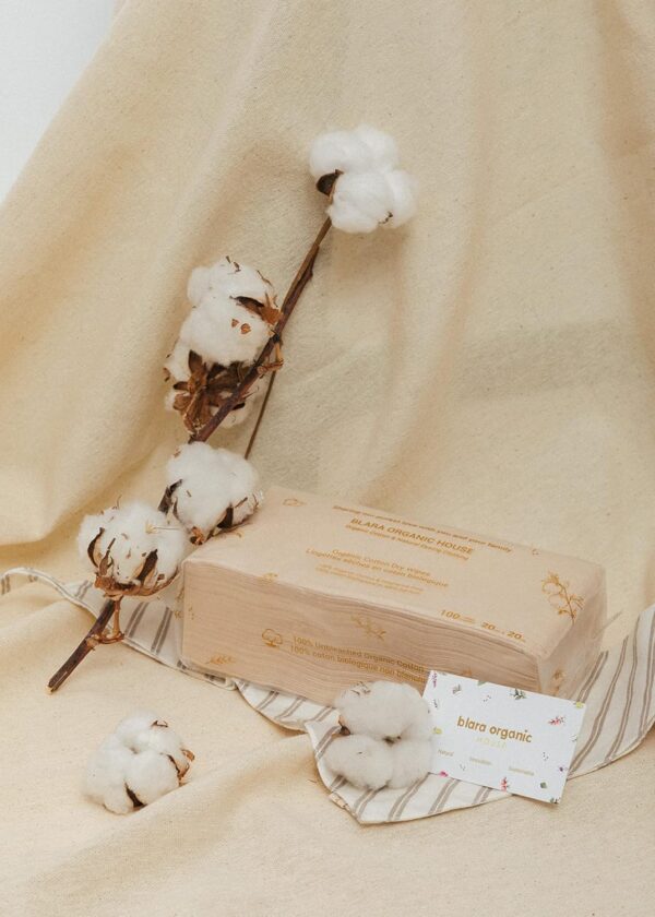 Nature Colored Cotton Dry Baby Wipe For Sensitive Skin - Cas...
