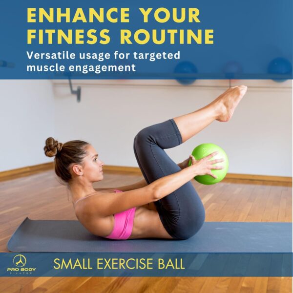 ProBody Pilates Ball 9 Inch - Small Exercise Ball for Stabil...