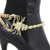 TFJ Women Boot Bracelet Western Fashion Jewelry Gold Metal C...