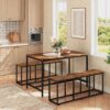 HOOBRO Dining Bench, 47.2 Inch Dining Table Bench, Industria...
