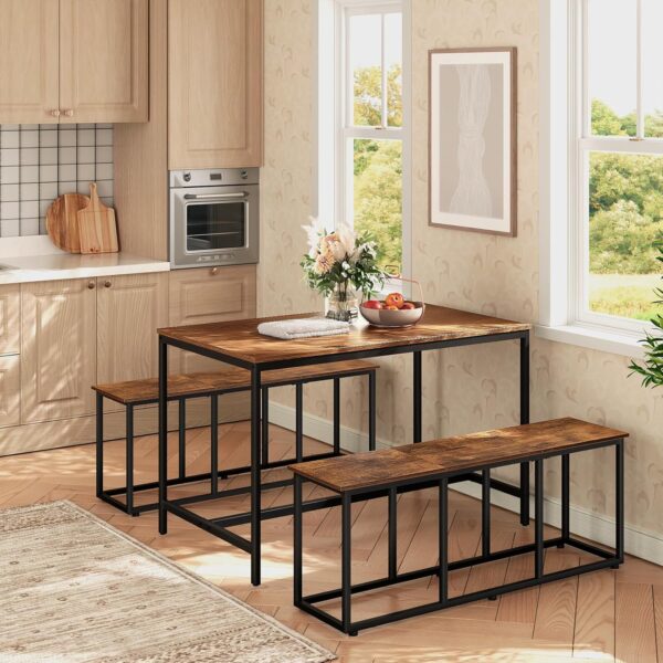 HOOBRO Dining Bench, 47.2 Inch Dining Table Bench, Industria...