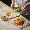 12pc Glass Dinnerware Set - Sleek Round Clear Glass Plate an...