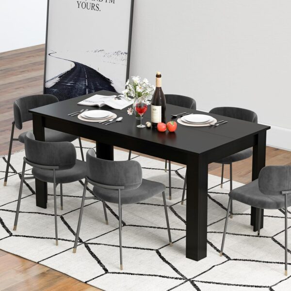 Giantex Dining Table for 6, Rectangular Kitchen Table with 3...
