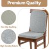 HOMBYS Kitchen Chair Back Cushion & Seat Cushion, Dining Roo...