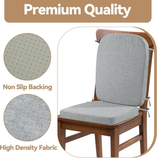HOMBYS Kitchen Chair Back Cushion & Seat Cushion, Dining Roo...