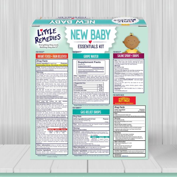 Little Remedies, New Baby Essentials Kit, 6 Newborn Essentia...