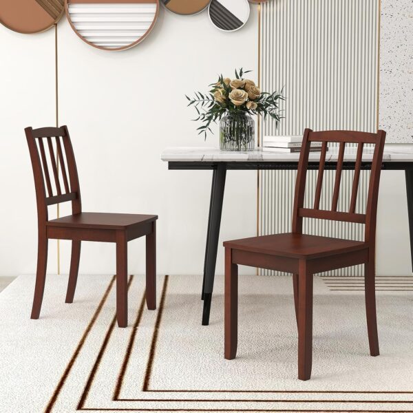 Giantex Farmhouse Dining Chairs Set of 2, Modern Kitchen Cha...