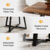 Tribesigns Square Dining Table for 2, 31.5" Industrial Dinne...