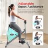 Sunny Health & Fitness Row-N-Ride Squat Assist Trainer, Fold...