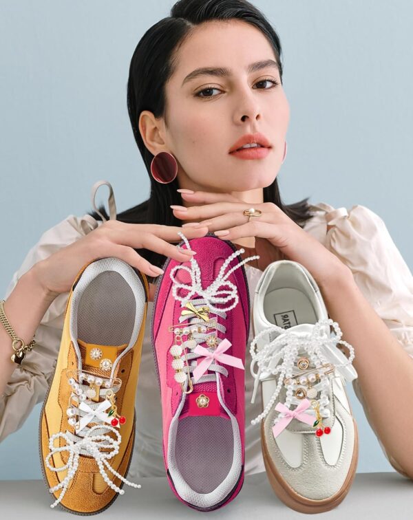 Yawlsow 40 Pcs Shoe Charms for Sneakers Junk Charms for Wome...