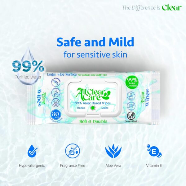 Baby Wipes, Unscented Wipes for Sensitive Skin, Large Soft D...