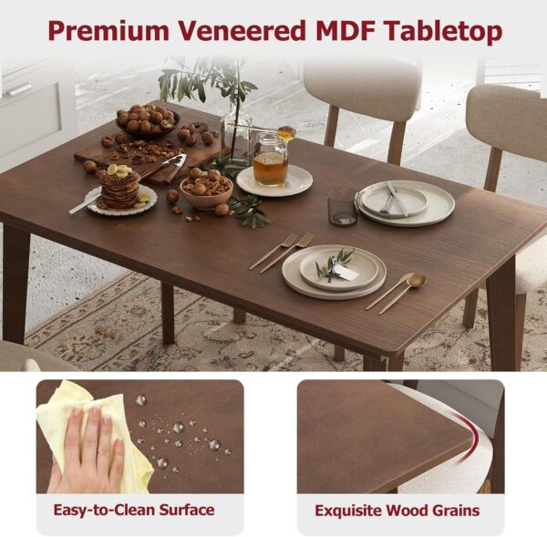 Tangkula Dining Table Set for 4, Dinette Set with Table and ...